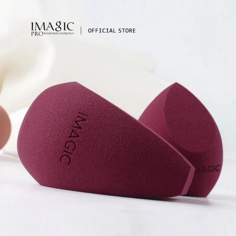 IMAGIC-esponja de belleza para lavado de cara, esponja de calabaza, gota de agua, herramienta de maquillaje húmeda y seca