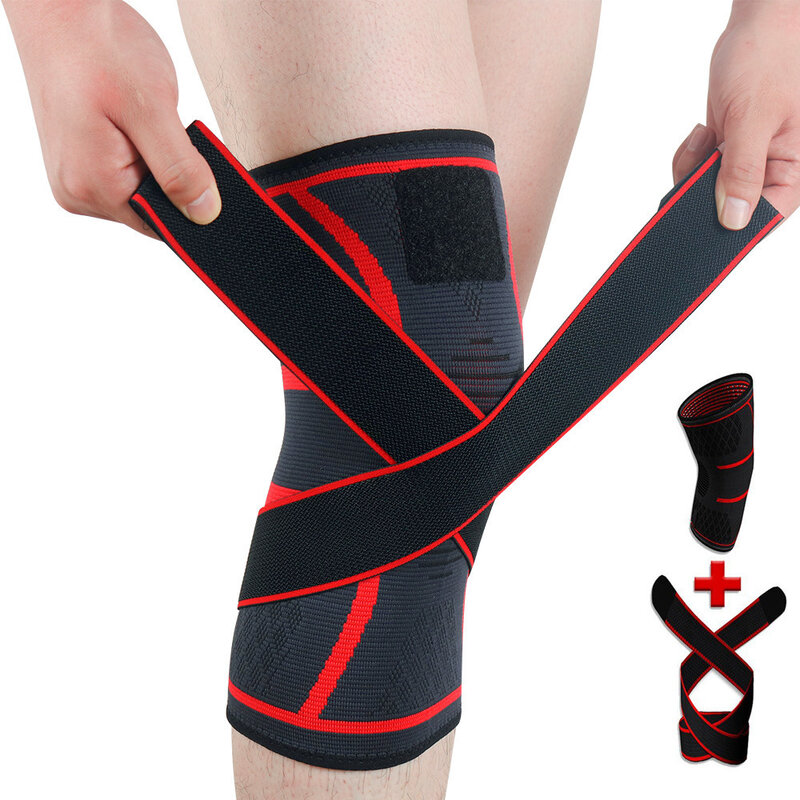 1PC sportowe Kneepad kobiety mężczyźni pod ciśnieniem elastyczne wsparcie ochraniacze na kolana ochraniacz sprzęt Fitness ochraniacze na kolana do koszykówki siatkówki