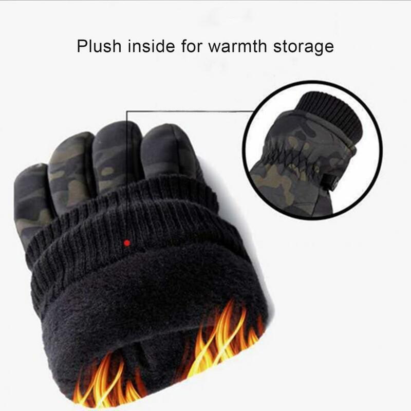 Ridding Gloves 1 Pair Practical Non-slip Elastic Band Design  High Elasticity Anti-pilling Adult Mittens Outdoor Supplies