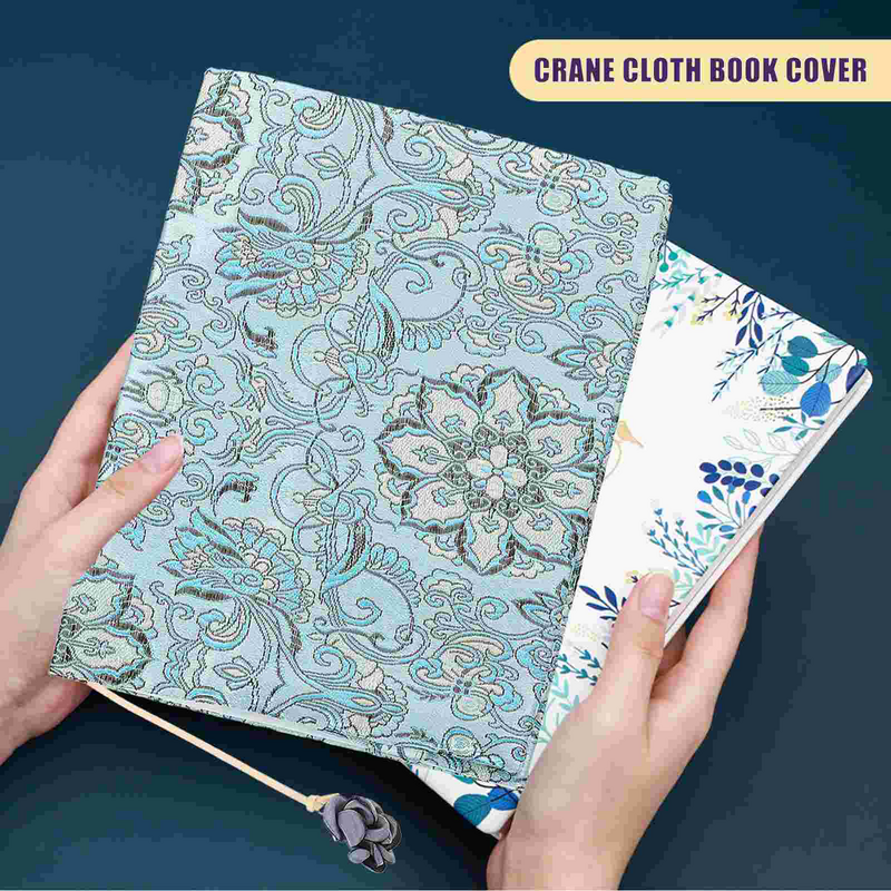 Esotico fatto a mano copertina del libro di stoffa taccuino tessuto A5 manica regolabile per gli amanti copre libri di testo protettivi con copertina rigida