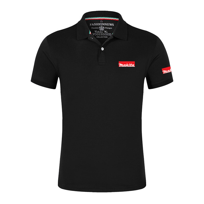 2023 Akita 2023 Men's new summer hot-selling breathable Polo shirt printed short-sleeved casual and comfortable top