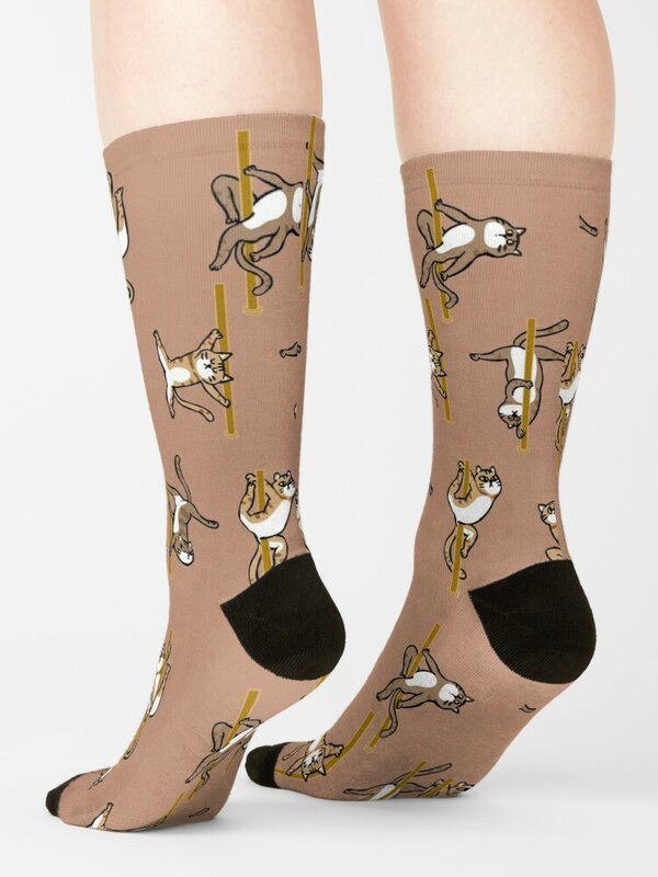 Носки для танцев на кошачьих шесте, хлопковые свободные носки для мужчин и женщин