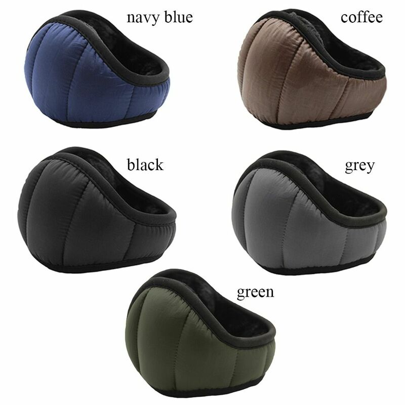 Solid Color Warm Earmuffs Fashion Windproof Cold-proof Foldable Ear Warmers Comfortable Plush Ear Muff Winter