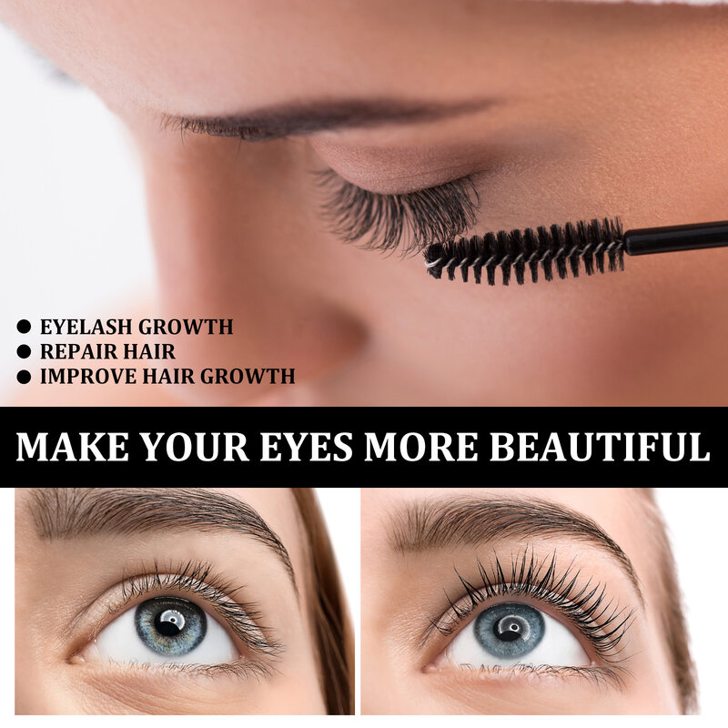 Castor Oil Eyelash Grow Th เซรั่ม Fuller Eyelash Enhancer Eyebrow ขนตา Lifting Treatment Essence Boost To Grow Brow Lashes