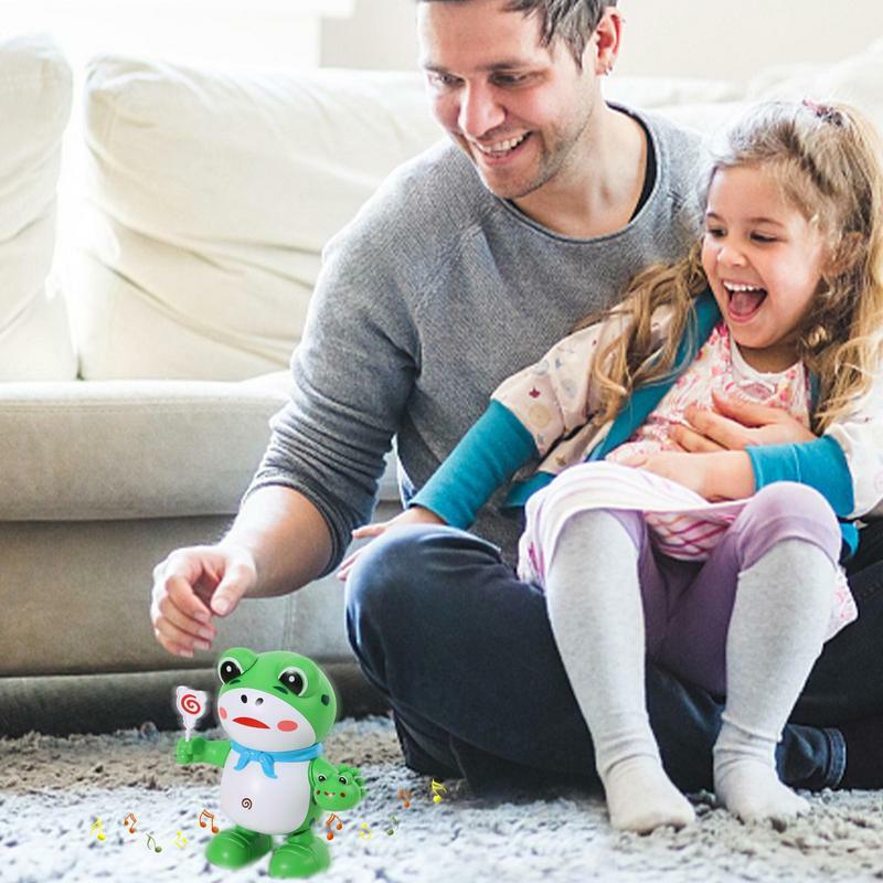 Multifuncional Electric Dancing Frog Toy para Crianças, Interativo, Música, Aprendizagem e Desenvolvimento, Brinquedos