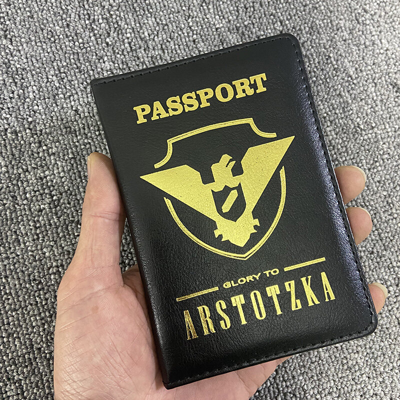 Porte-passeport de voyage en cuir Pu, porte-passeport, couvre-passeport de gloire à Arstotzka