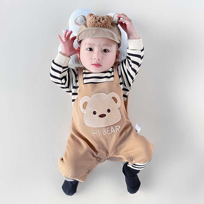 Baby Jumpsuit Spring and Autumn Newborn Baby Girl and Boy Romper Cute Cartoon Long Sleeve Outfit Baby Clothes