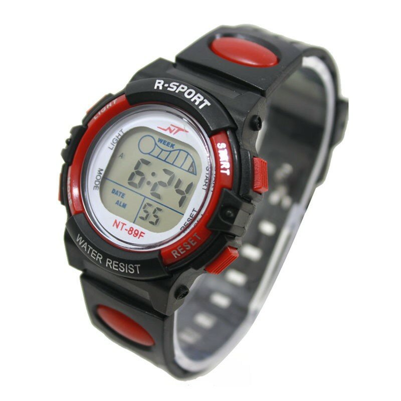 Zegarek dziecięcy dziewczynka chłopięcy Led lekki zegarek na rękę z sygnalizowaną datą cyfrowy wielofunkcyjny Sport Rd Casual proste zegarki годинник