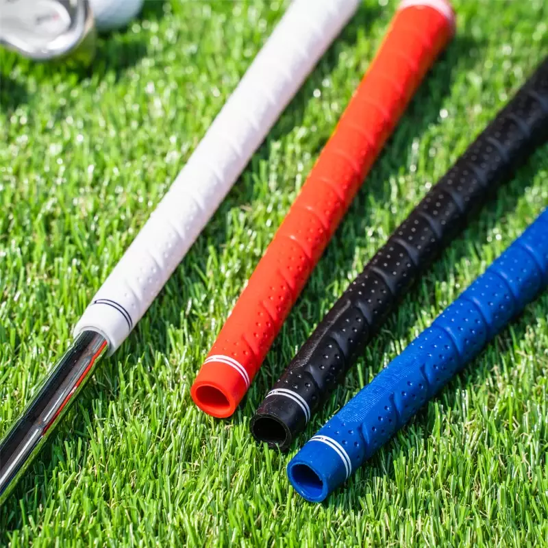 TPE Material Padrão Golf Club Grips, Wrap Golf Grip, Proteção Ambiental, 4 Cores, Frete Grátis, Novo, 10 Pcs/Lot