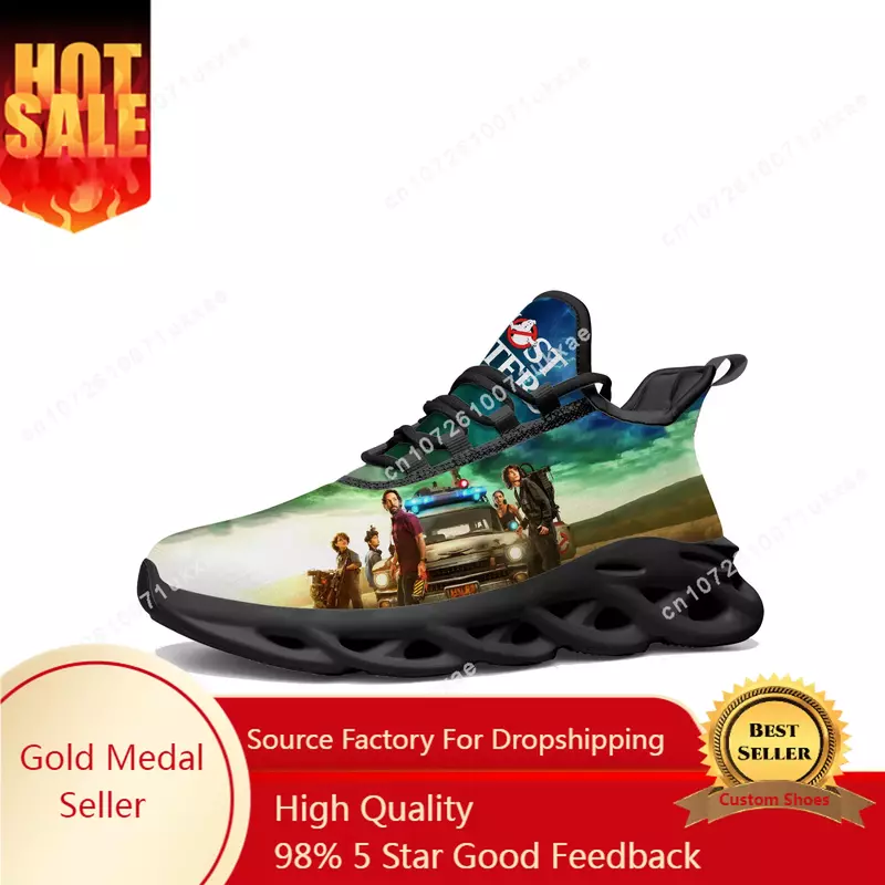 G-Ghostbusters classic movie Flats Sneakers Mens Womens Sports Shoes High Quality Sneaker Lace Up Mesh Footwear custom made Shoe