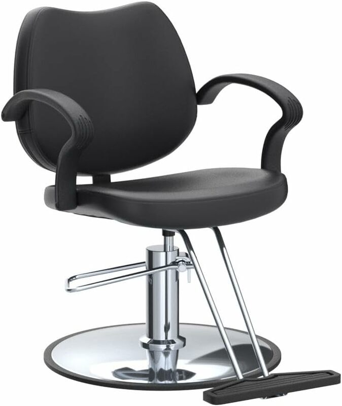 Ajustável Rolling Swivel Cabeleireiro Cadeira, Hidráulica Beauty Salon Styling, Shampoo Beauty, 360 Graus