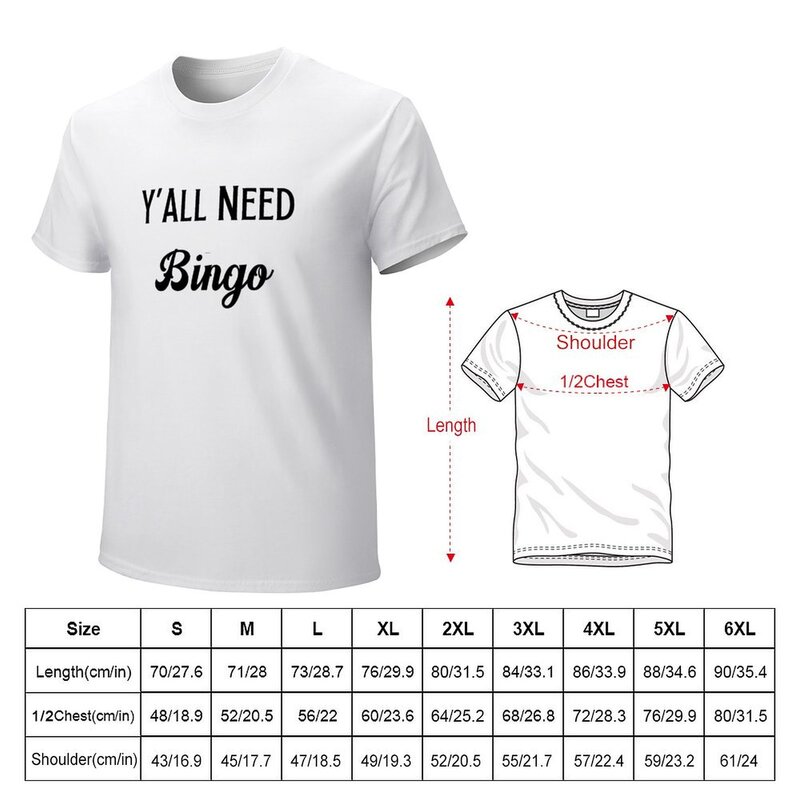 Camiseta de manga corta para fanáticos de los deportes para hombres, camiseta de all Need Bingo, vintage
