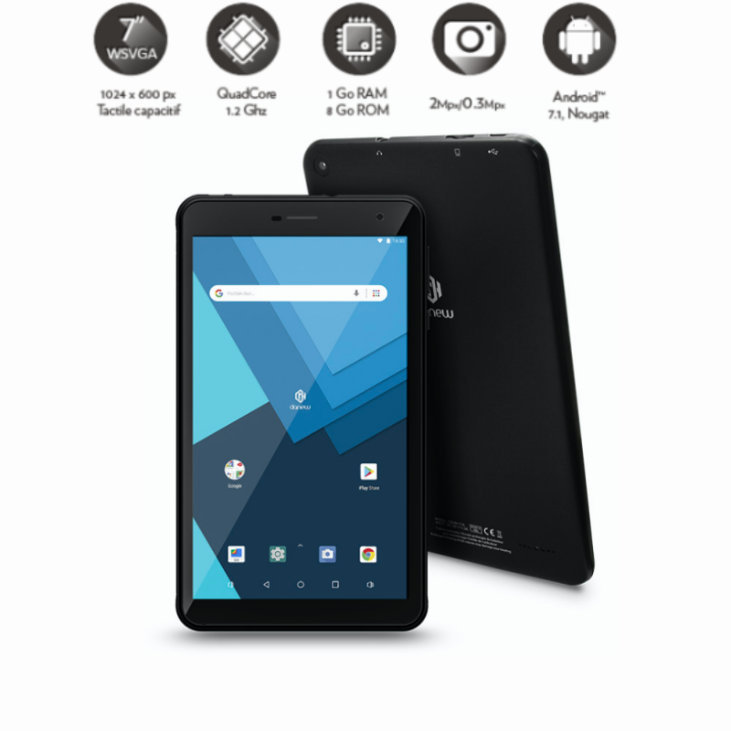 Tabletas Android 7,1 de 7 pulgadas, 1GB de RAM, 8GB de ROM, RK3126, CortexTM A7, Quad Core, WiFi, USB, Tablet Pc barata
