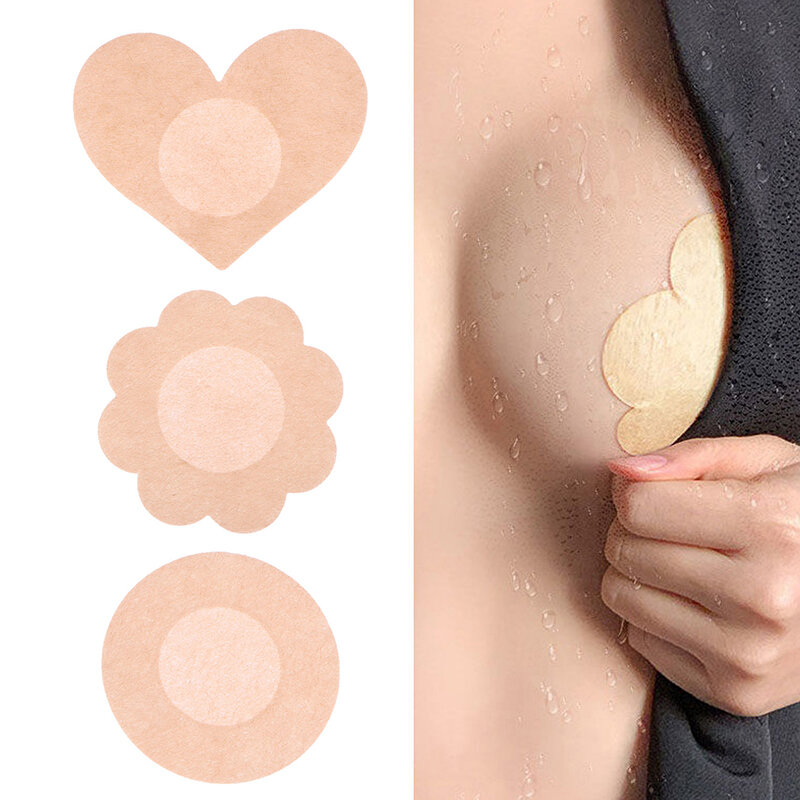 20 Pcs Women Invisible Breast Lift Tape Overlays on Bra Sexy Nipple Stickers Chest Covers Adhesivo Bra Nipple Pasties Protection