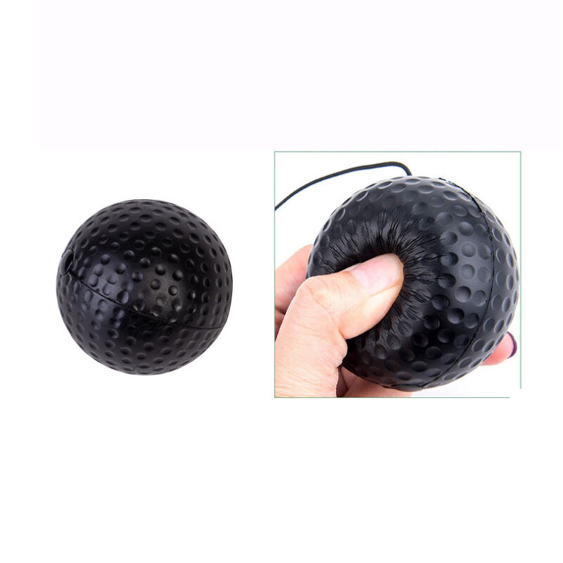 Bola tinju kecepatan dapat dipasang di kepala bola pukulan PU latihan Sanda reaksi mata tangan Peralatan Tinju Kebugaran kantung pasir rumah