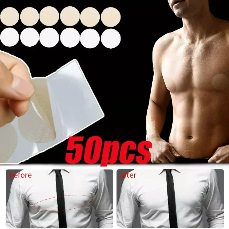 Men Invisible Nipple Cover Waterproof Disposable Shirts Tights Suit Anti-bulge Nipple Sticker for Men Outdoor Sports