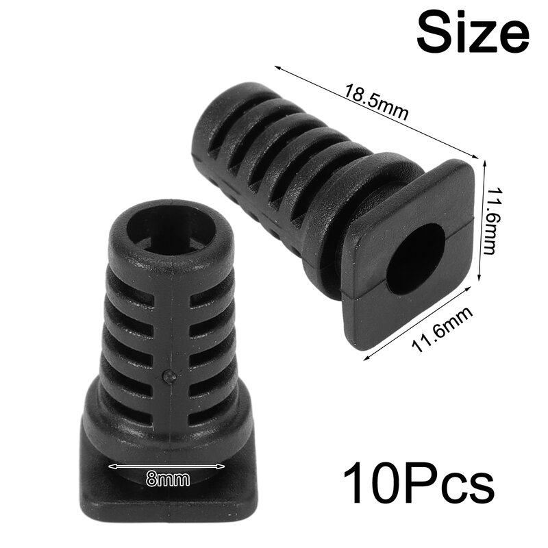 10pcs 2.8MM-5.6MM Cable Gland Connector Kit Rubber Strain Relief Cord Power Tool Cable Sleeves Wire Connectors Accessories