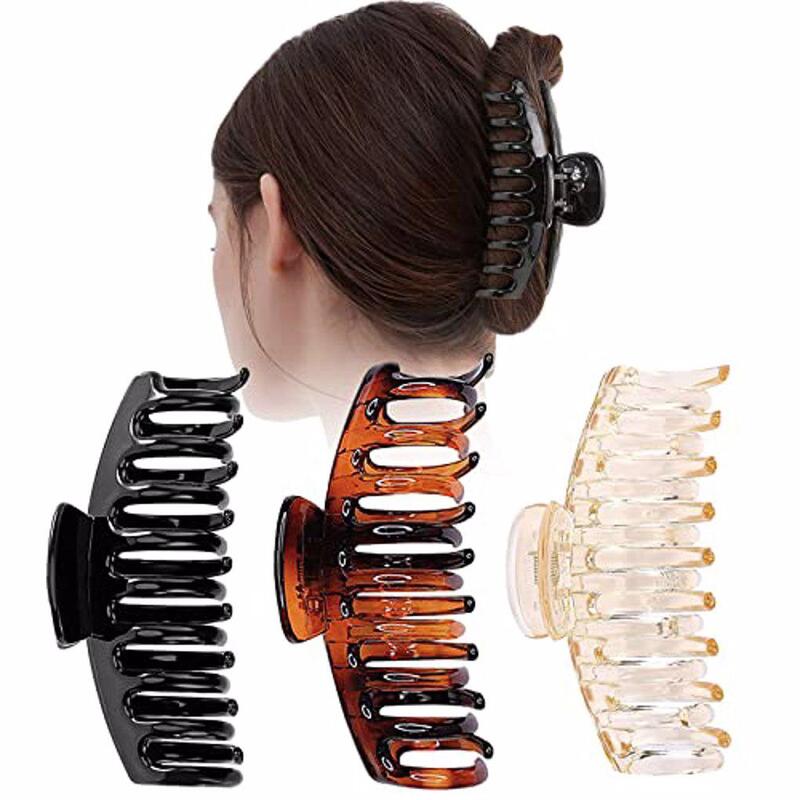 3 Pieces Hair Claw Decorative Headwear Bath Household Hairclip Accessory