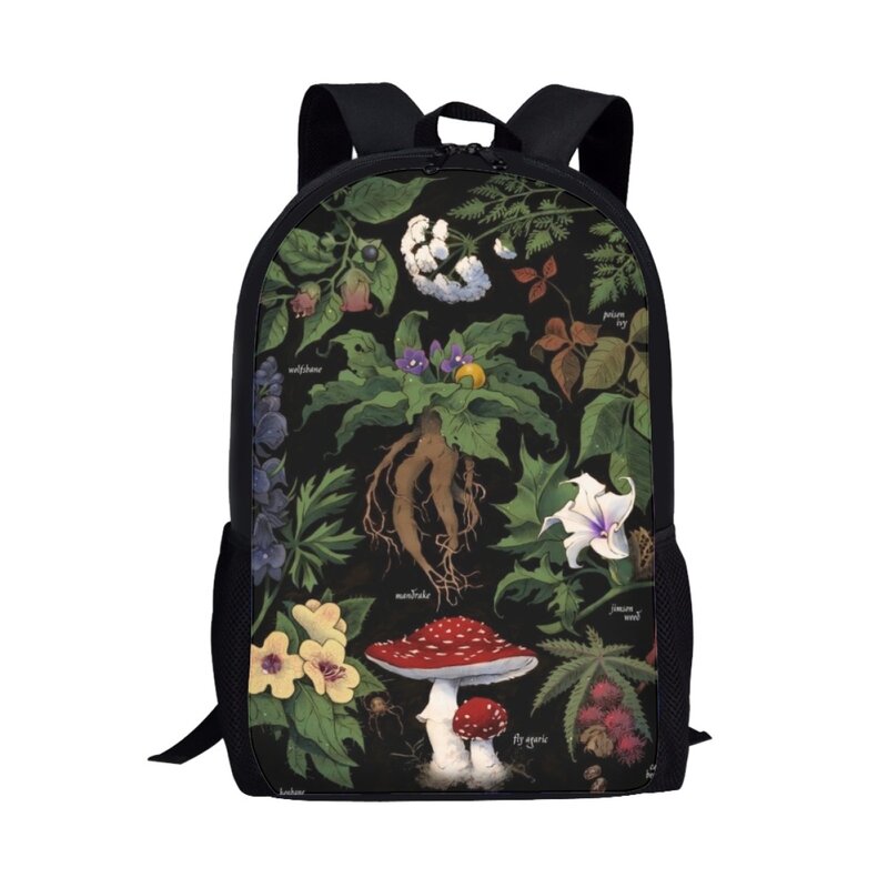 Женский рюкзак с 3D принтом в виде грибов, рюкзак для девочек-подростков, рюкзак для ноутбука, повседневные сумки для книг, ранец для студентов колледжа, ранец