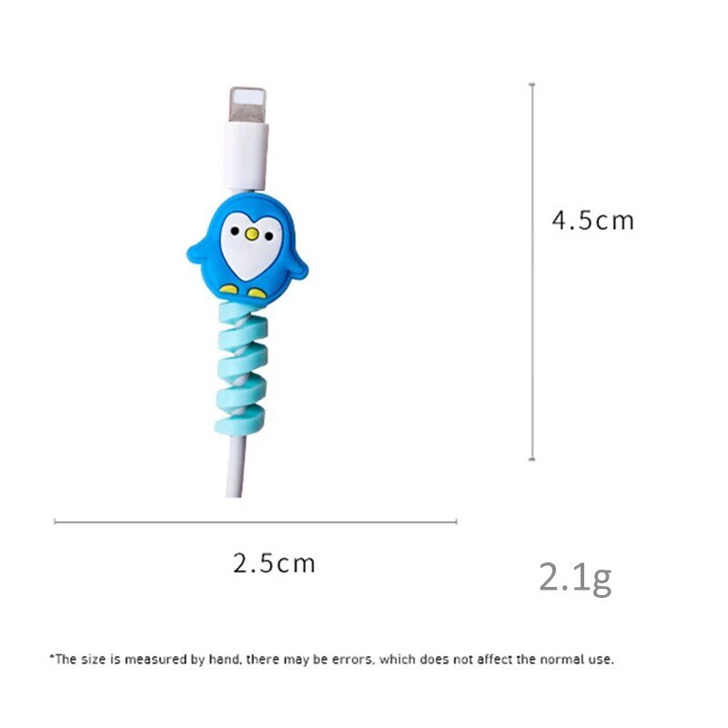 Cable Sleeve with Cable Bite Protector Cute Love Heart Flower TPU Soft Protective Data for Apple iPhone USB Charger Cable Cord