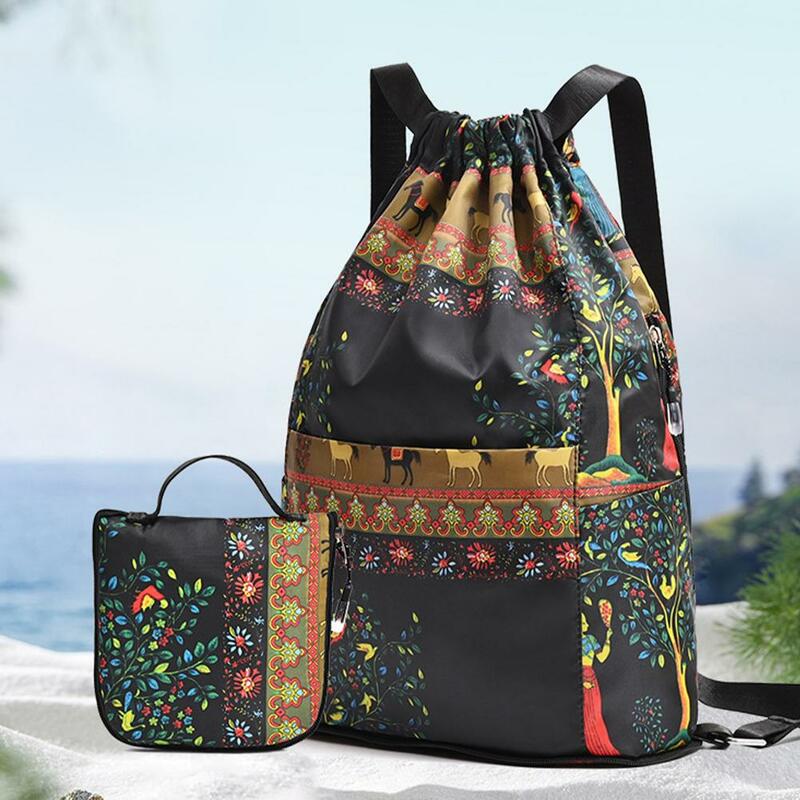 여성용 싱글 숄더 천 가방, 신상 프린트 유럽 용량, 미국 높고 다목적 여행 캐주얼 패션, Z7K6