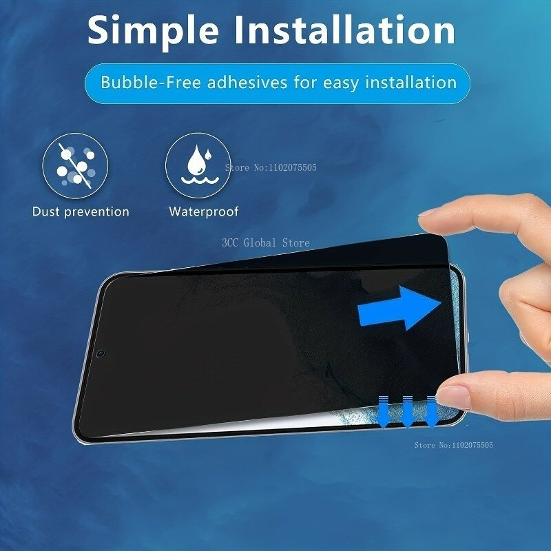 Film de protection en verre pour Samsung Galaxy S23 Plus S22 S21 S20 Plus, 2 paquets, 9H