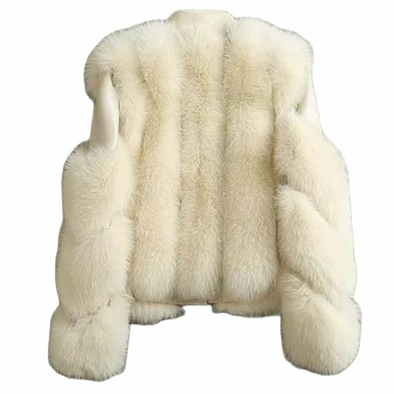 Женская зимняя мотоциклетная куртка из искусственной кожи с отложным воротником, теплая верхняя одежда, роскошное Женское пальто 2024, пальто из искусственного лисьего меха