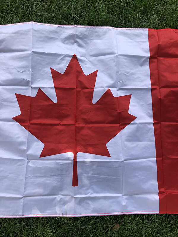 SKY FLAG-gran bandera canadiense, 90x150cm, poliéster colgante, 3x5fts, bandera nacional de Canadá para Decoración