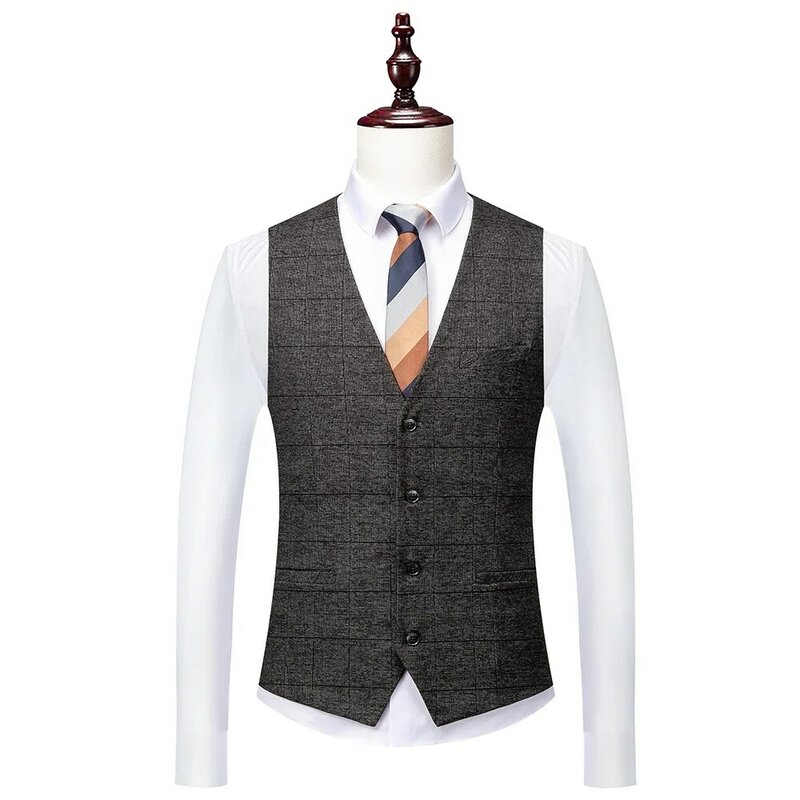 Blazer Jacke Hosen Weste/2023 Mode neue Herren lässig Boutique Business Britisch Plaid gestreiften Anzug Mantel Hose Weste