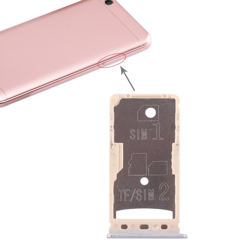 2 SIM Karte Tray / Micro SD Karte Tray für Xiaomi Redmi 5A