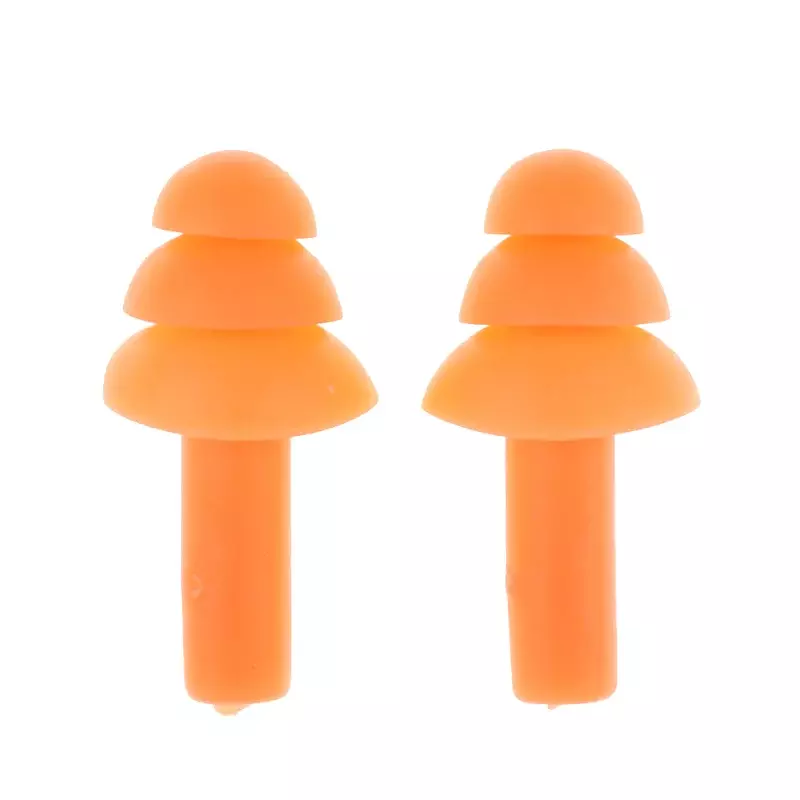 Tampões de silicone para natação à prova d'água, anti-ruído, macio para adultos, crianças, mergulho, novo, sono, 10 pares = 20pcs