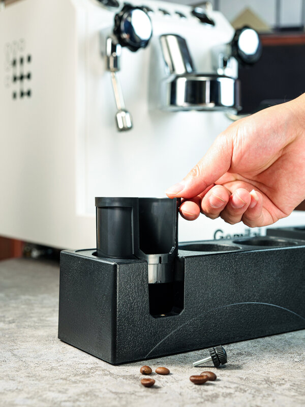 Soporte Universal para filtro de café, estación de apisonamiento, organizador, accesorios para Espresso, 51-58mm
