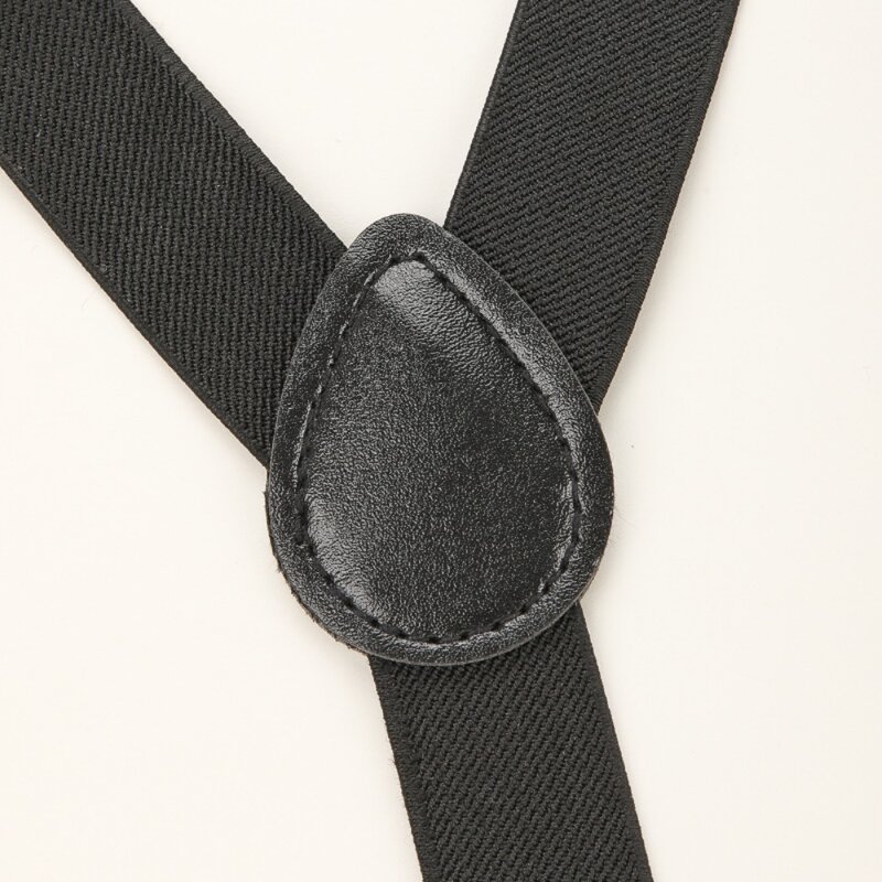 Celana panjang Suspender 2.5cm, lebar elastis 3 klip tali Suspender dapat disesuaikan tugas berat Y celana panjang belakang untuk pria wanita setelan rok