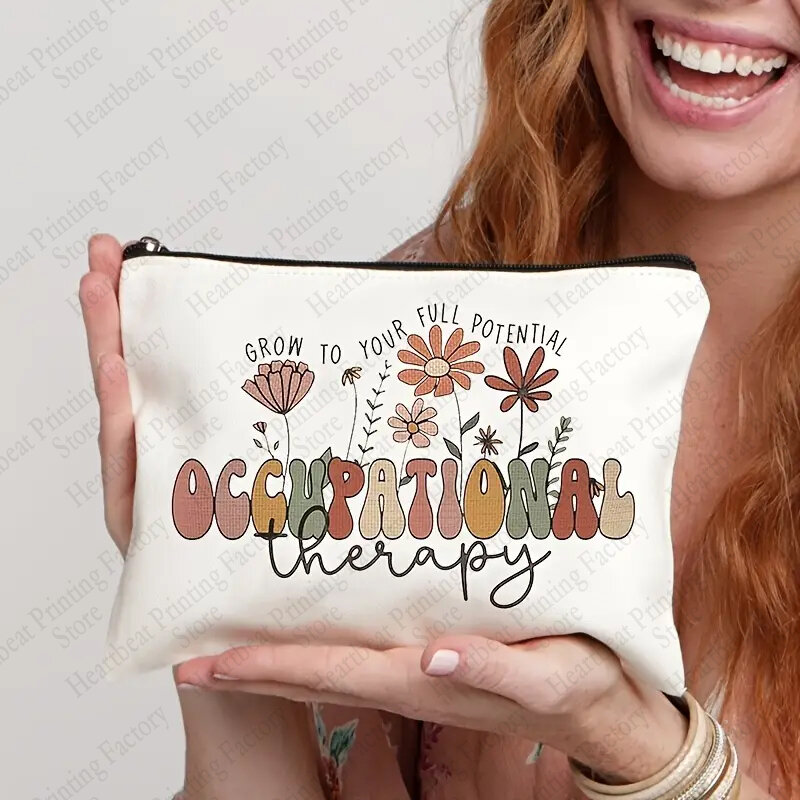 Bolsa de cosméticos de decoración de vida para mujer, bolsa de maquillaje con cremallera, regalos de aseo de viaje