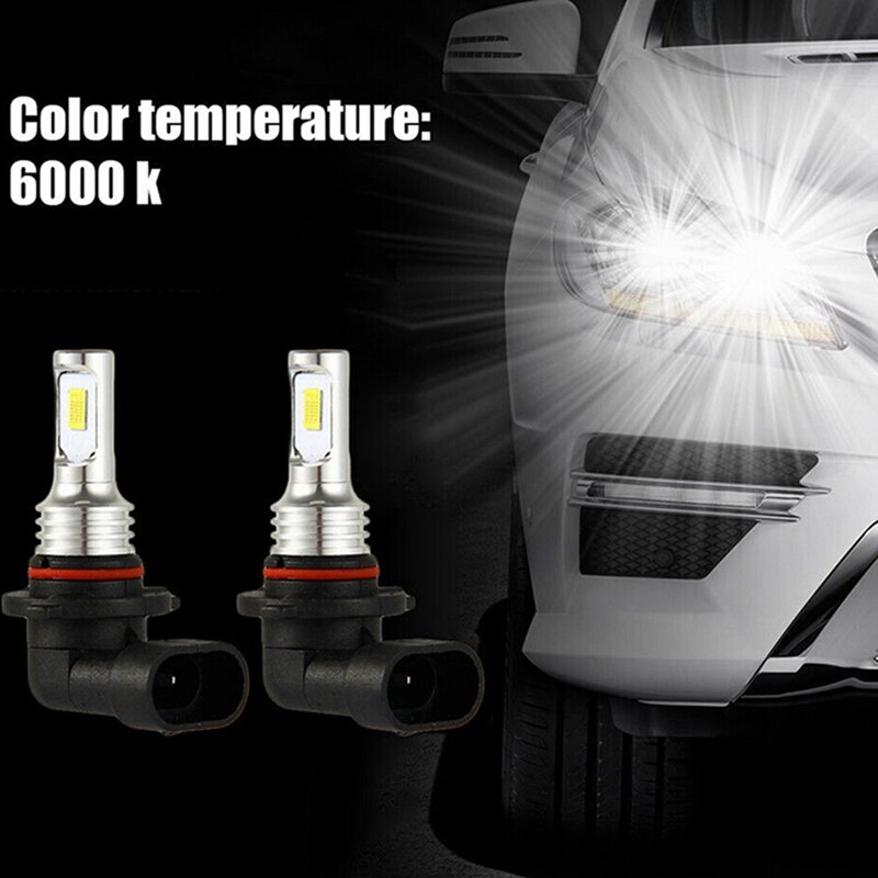 Kit de bombillas de faro LED HB3, luz de carretera, 35W, 4000LM, 9005 K, blanco, alta potencia, 12 unidades, 6000