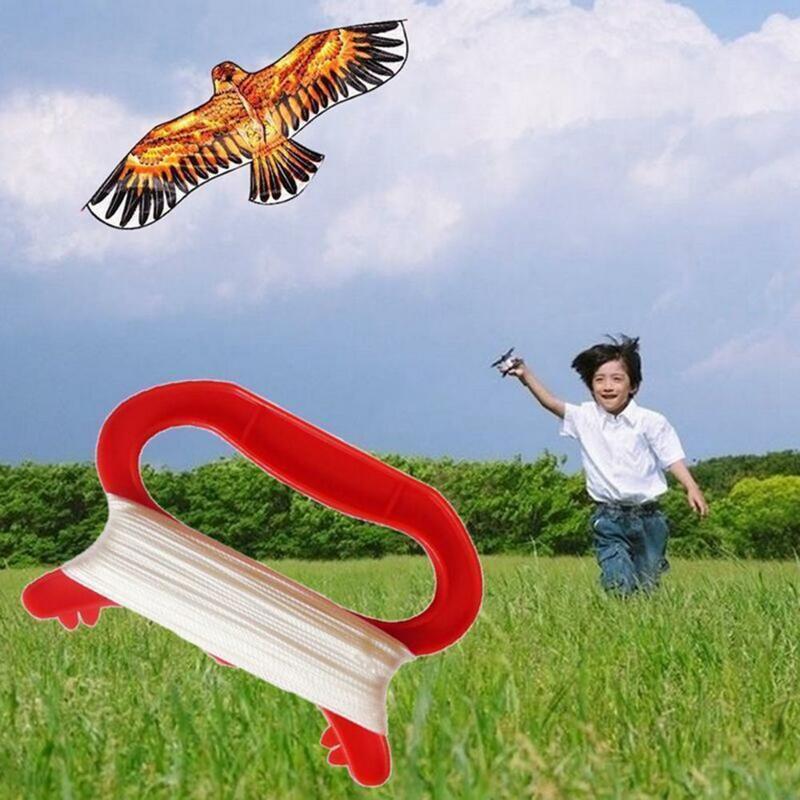 Roda de fogo, DIY Kite Winder, punho voador, linha de pipas para crianças, forma d, 30 m, 50 m, 100m