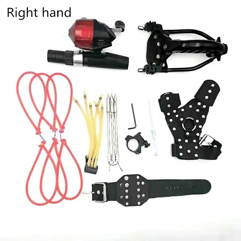 New Metal High Quality Fishing Slingshot Wristband Handguard Darts Outdoor Carrying Game Rugged Equipment Combination Set