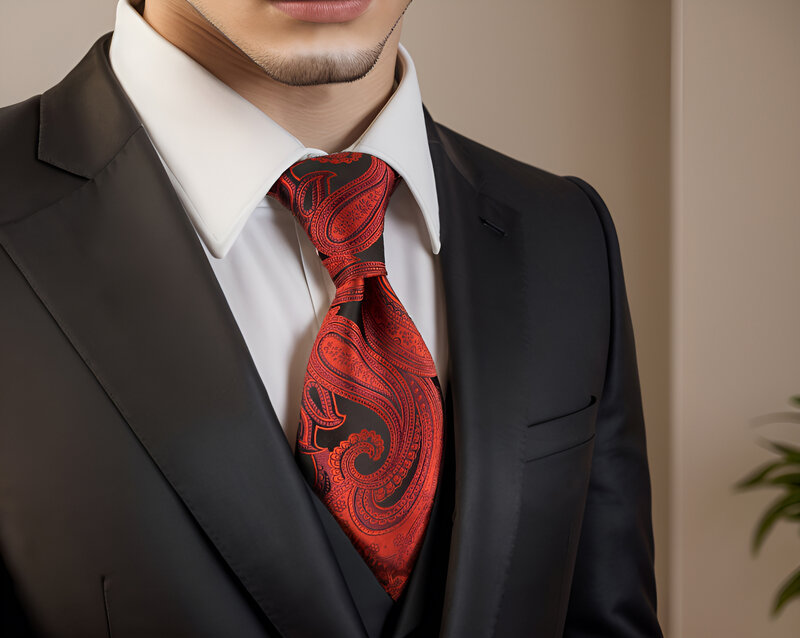 Gravatas de luxo masculinas, vermelho, rosa, monocromática, azul, terno de casamento, vestido formal, acessórios escolares, Dropshipping