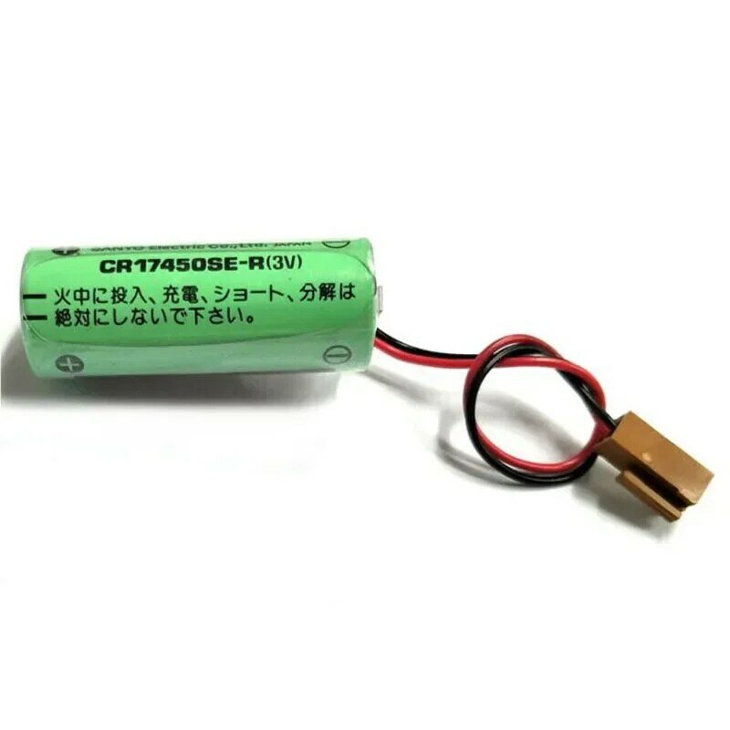 1 szt. Oryginalny bateria zastępcza CR17450SE-R 3V CR17450 17450 FANUC li-ion dla SONYO A98L-0031-0012 A02B-0200 z brązową wtyczką