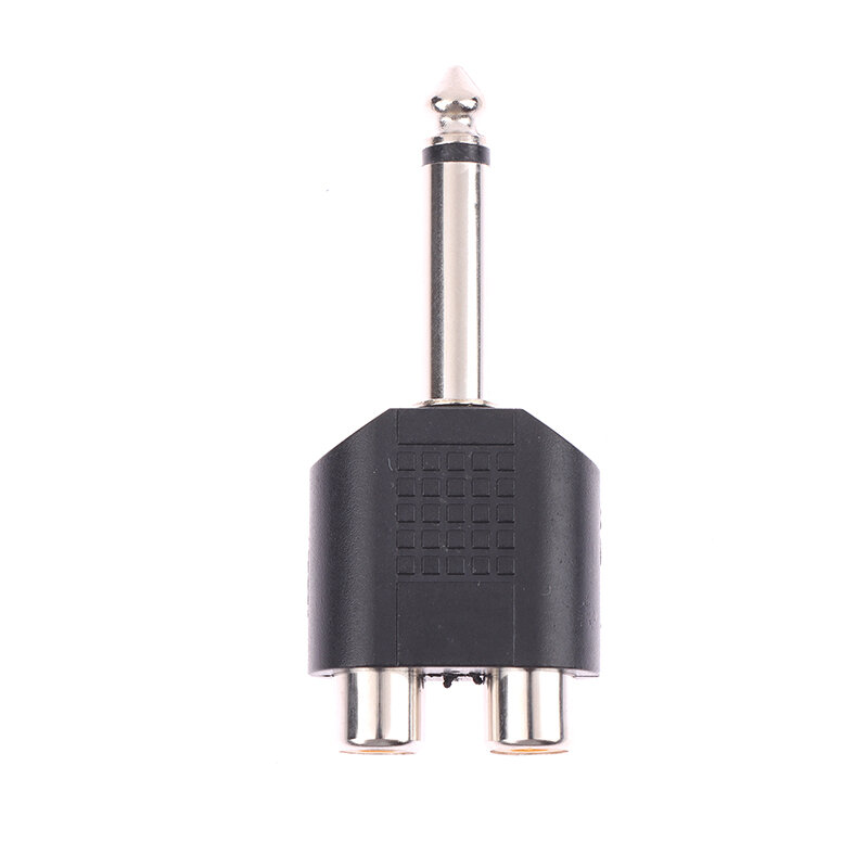 Convertitore adattatore connettore Jack Audio Stereo/mono Jack maschio da 6.5mm femmina a 2 RCA maschio per altoparlante