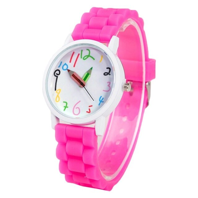 Pencil Pointer All-Match Intelligent Digital Quartz Kids Watch Boys Girls Fashion Sports Watch Clock Children Wrist Watches New