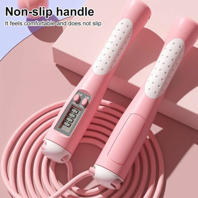 2.8m Counting Jump Rope Adjustable Anti-slip Skipping Rope Home Exercise Fitness Gym Training Jump Rope Home Sport Equipment