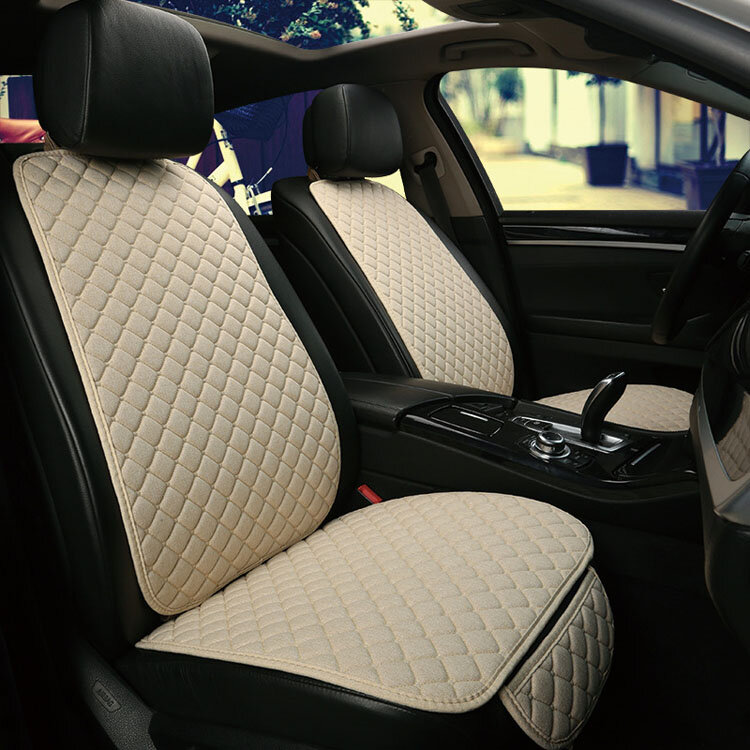 Four Seasons Universal Cooling Car Seat Cover Set For Front Rear Seats Protection