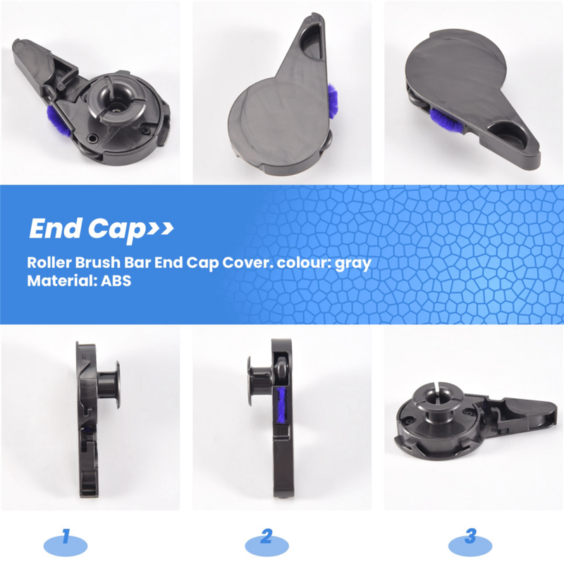 Roller Brush Bar End Cap Cover for Digital Slim, Slim, V12 V15 Detect Slim Vacuum Cleaner Replacement Parts