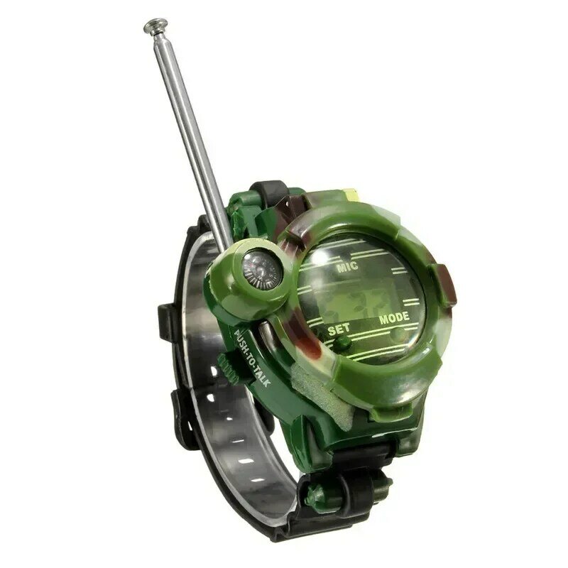 [Śmieszne] 2 sztuk/zestaw Outdoor walkie kamuflaż domofon zegarek dla rodziny zabawka gra elektryczna domofon duży zasięg zabawkowy zegar prezent
