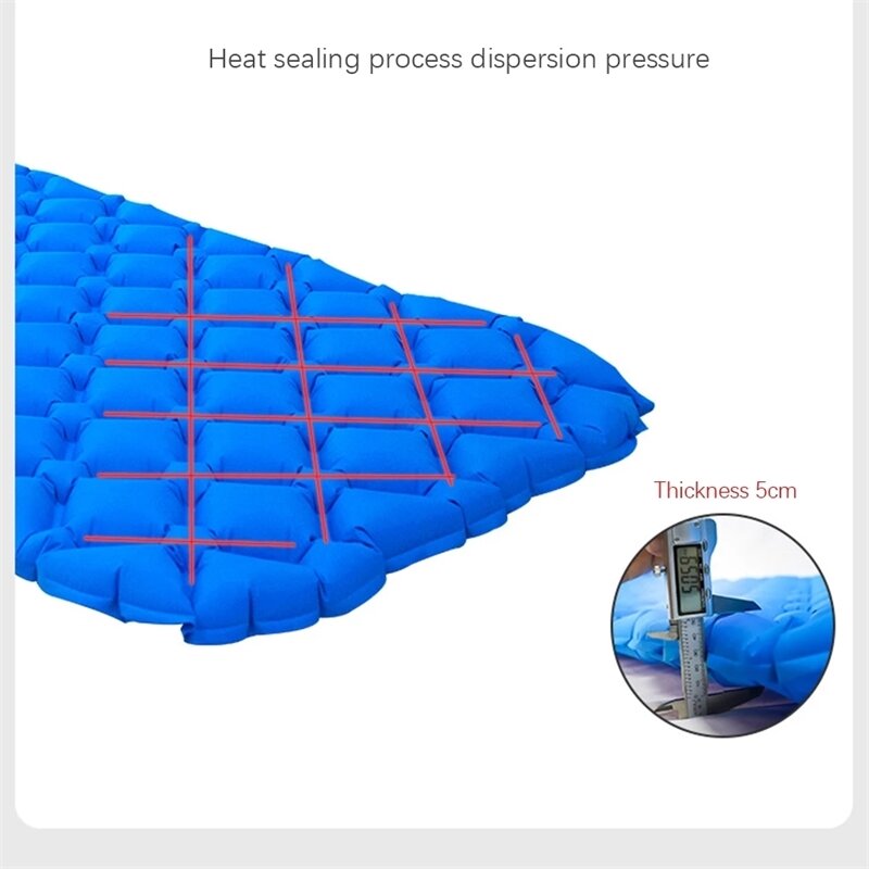 กลางแจ้งแผ่นนอนแคมปิ้ง Beach Inflatable ที่นอน Ultralight Air Cushion เดินทางเดินป่าพับ Sleep Mat Water Proof