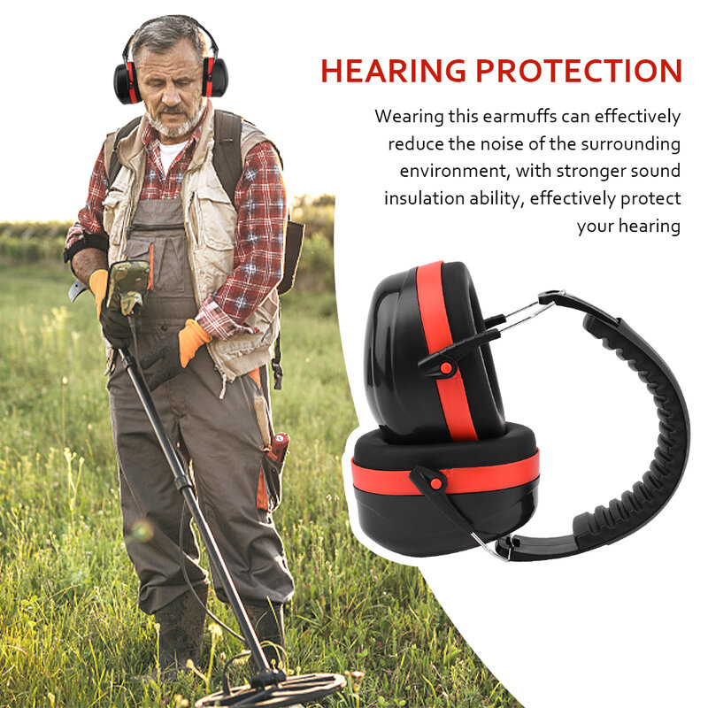 Headset untuk menembak, Headset konstruksi pelindung pendengaran, penutup telinga, peredam kebisingan, dapat disesuaikan