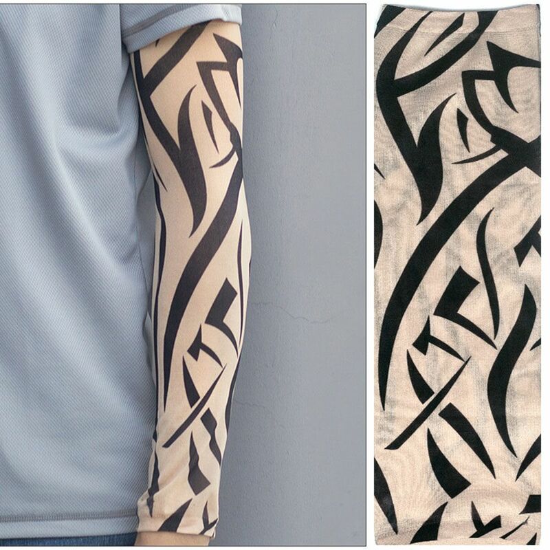 1Pcs Warmer Sportswear Basketball UV Protection Outdoor Sport Tattoo Arm Sleeves Flower Arm Sleeves Sun Protection Arm Cover