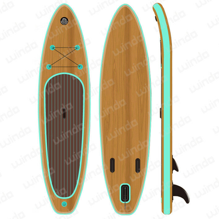 10 '6 ''* 32'' * 6 ''Voorraad Hout Drop Shipping Allround Surfboard Air Surf Sup Opblaasbare Stand Up Paddle Board
