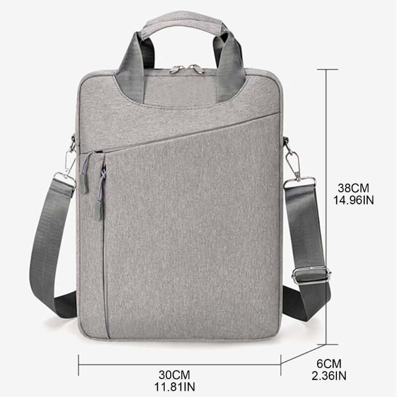 กระเป๋าใส่โน๊ตบุ๊คกระเป๋าถือกระเป๋าธุรกิจสำหรับแล็ปท็อปขนาด 15.6 นิ้วป้องกันน้ำกระเซ็น